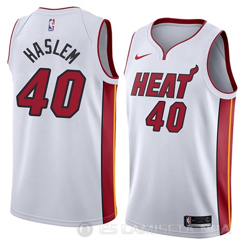 Camiseta Udonis Haslem #40 Miami Heat Association 2018 Blanco - Haga un click en la imagen para cerrar